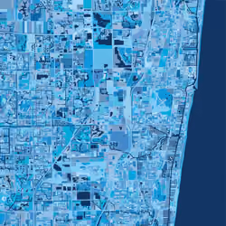 Pompano Beach, FL, USA - Sky blue
