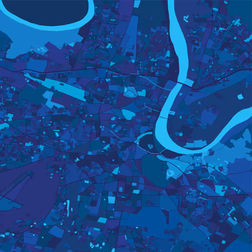 Agra, India - Midnight blue