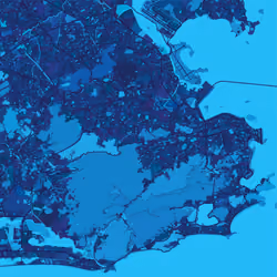 Rio de Janeiro, Brazil - Midnight blue
