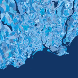 Bridgeport, CT, USA - Sky blue