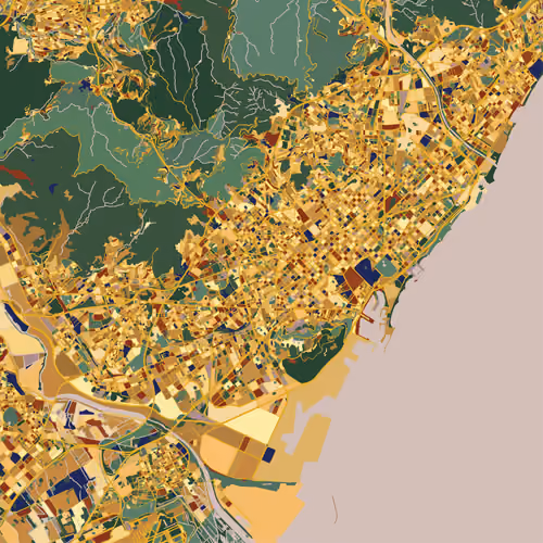 Barcelona, Spain - Tribute to Gustav Klimt