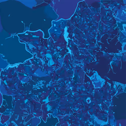 Maseru, Lesotho - Midnight blue