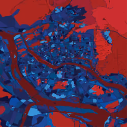 Fuzhou, China - Bloody blue