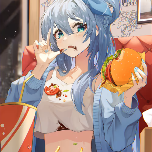 Hamburger girl