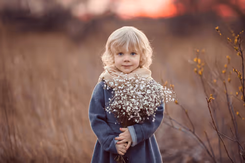 Kids & Flowers