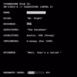 CYPHERPUNK FILES #256