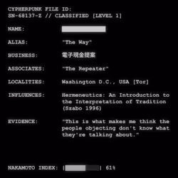 CYPHERPUNK FILES #9986