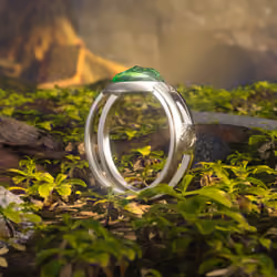 "Fate Root" Silver Ring of Protection