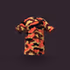 Orange camouflage t-shirt