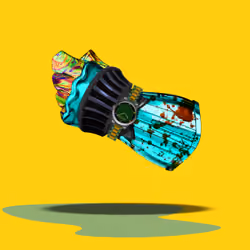 Violently Trippy Bling Wrist Gauntlet