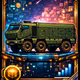 Military vehicles pixelart