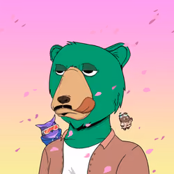 Okay Papa Moon Azuki Bears Yacht Club #974