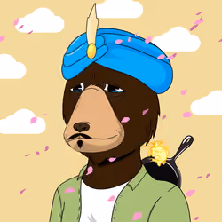 Okay Papa Moon Azuki Bears Yacht Club #762