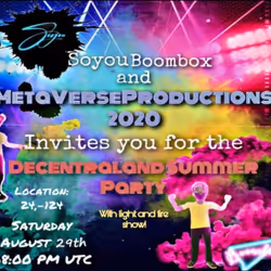 First Decentraland Summer party 2020