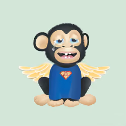 Flying Baby Apes #5174