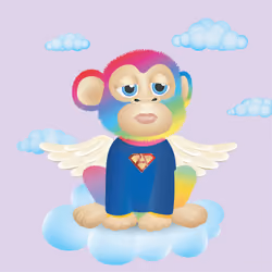 Flying Baby Apes #482