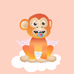 Flying Baby Apes #2329