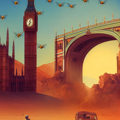 trafic aérien NFT Londres 2022.