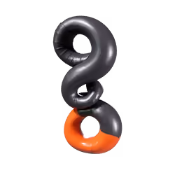 Surreal Abstract Number 2 Totem