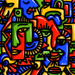 Primary Faces by Nolas