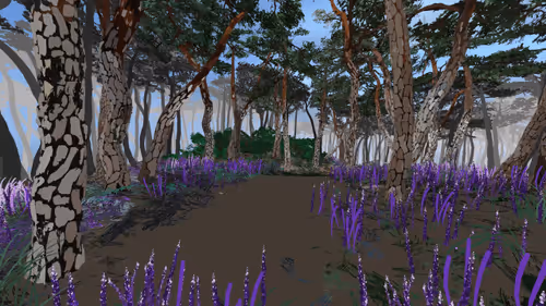 Four seasons in the pine forest