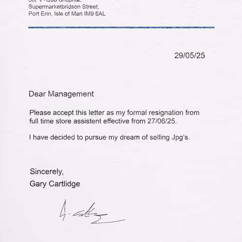 Resignation & Declaration