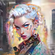 Nano Paint of Mystic Provocative Girl