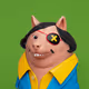3733