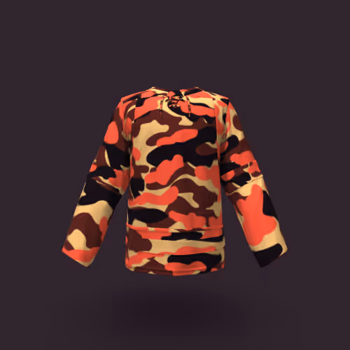 Orange Camouflage Hockey Jersey