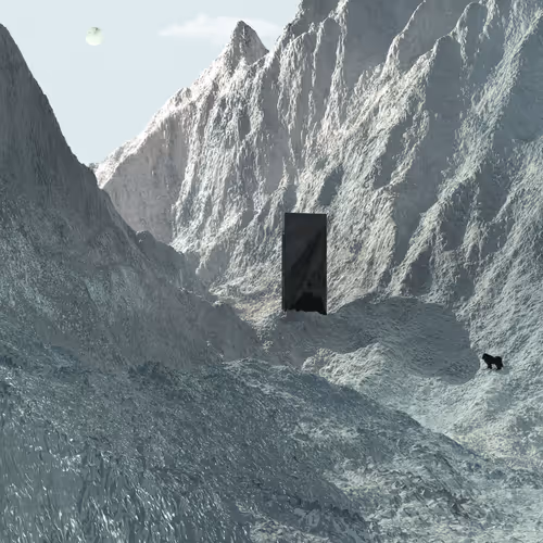 An Ape Faced with a Monolith Reflecting on Existence #6