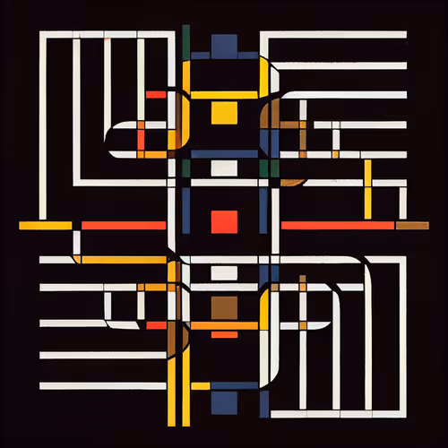 Mondrian Labyrinth By Lilia