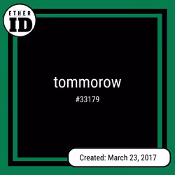 tommorow