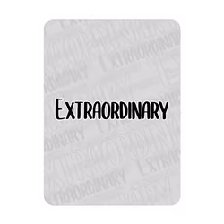 Extraordinary