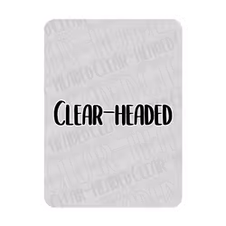 Clear-headed