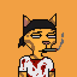 Pixel Cat Gang #834