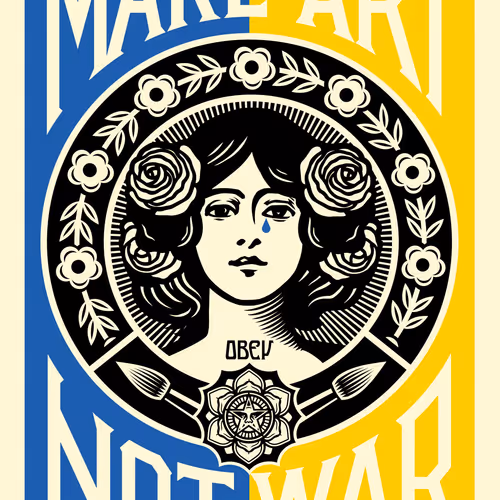 Obey Make Art Not War Ukraine