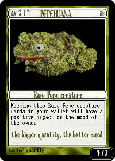 rare pepe cards the frog Ancient Pepe Pokemon Card -