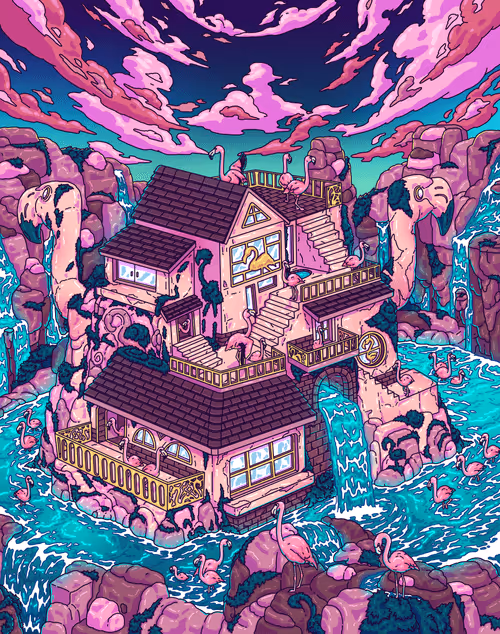 FLAMINGO HOUSE: LAVAAGANG