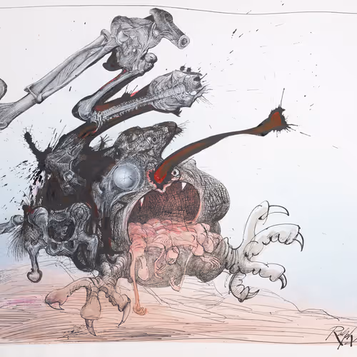 Into The Ether By Ralph Steadman