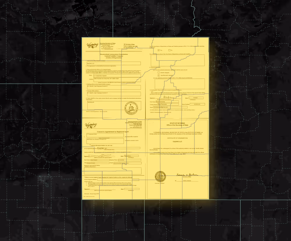 CityDAO First Citizen