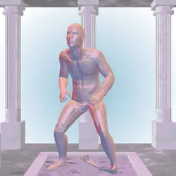 The Fragmented Kicking Multichrome Haze Man #4575