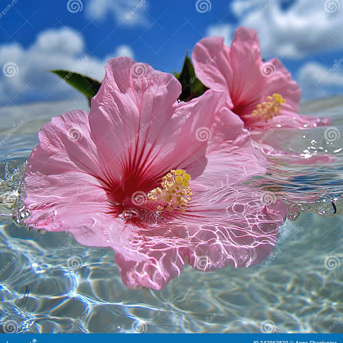 flower with sea