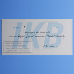 Digital Zone of Immaterial Pictorial Sensibility, Series 7, Edition 98. (Wrapped)