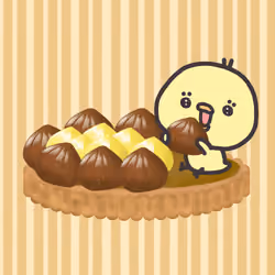 ぴよことマロンタルト(Piyoko and marron tart)