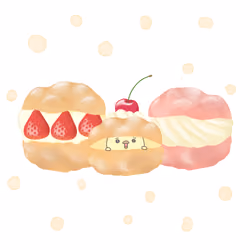 ぴよこシュークリーム(Piyoko cream puff)