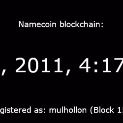 mulhollon - July 5, 2011 - Namecoin