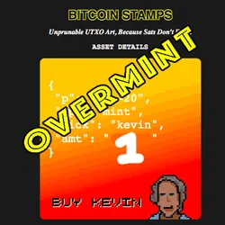 1 "INTENTIONALLY OVER-MINTED" KEVIN SRC20 TOKEN (SUPPLY 1) 