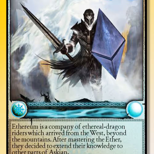 (Fractional - see description) 0.00999999 of ETHEREUMCARD Spells of Genesis NFT game CARD