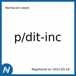 p/dit-inc - Mar. 19, 2012 - Namecoin Asset