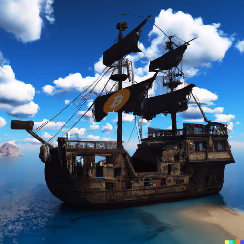 Pirate BTC Genesis 2 of 5 | Inscription # 73510 by dezentrale.at